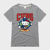 Hello Kitty x Chicago Cubs Pitch Tee (Womens) Apparel HOMAGE Grey XS