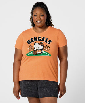 Hello Kitty x Cincinnati Bengals Holder Tee (Womens) Apparel HOMAGE