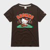 Hello Kitty x Cleveland Browns Holder Tee (Womens) Apparel HOMAGE Brown XS
