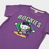 Hello Kitty x Colorado Rockies Throw Tee (Womens) Apparel HOMAGE