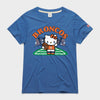 Hello Kitty x Denver Broncos Retro Football Tee (Womens) Apparel HOMAGE Royal Blue XS