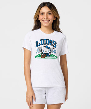 Hello Kitty x Detroit Lions Snap Tee (Womens) Apparel HOMAGE