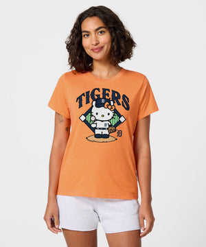 Hello Kitty x Detroit Tigers Toss Tee (Womens) Apparel HOMAGE