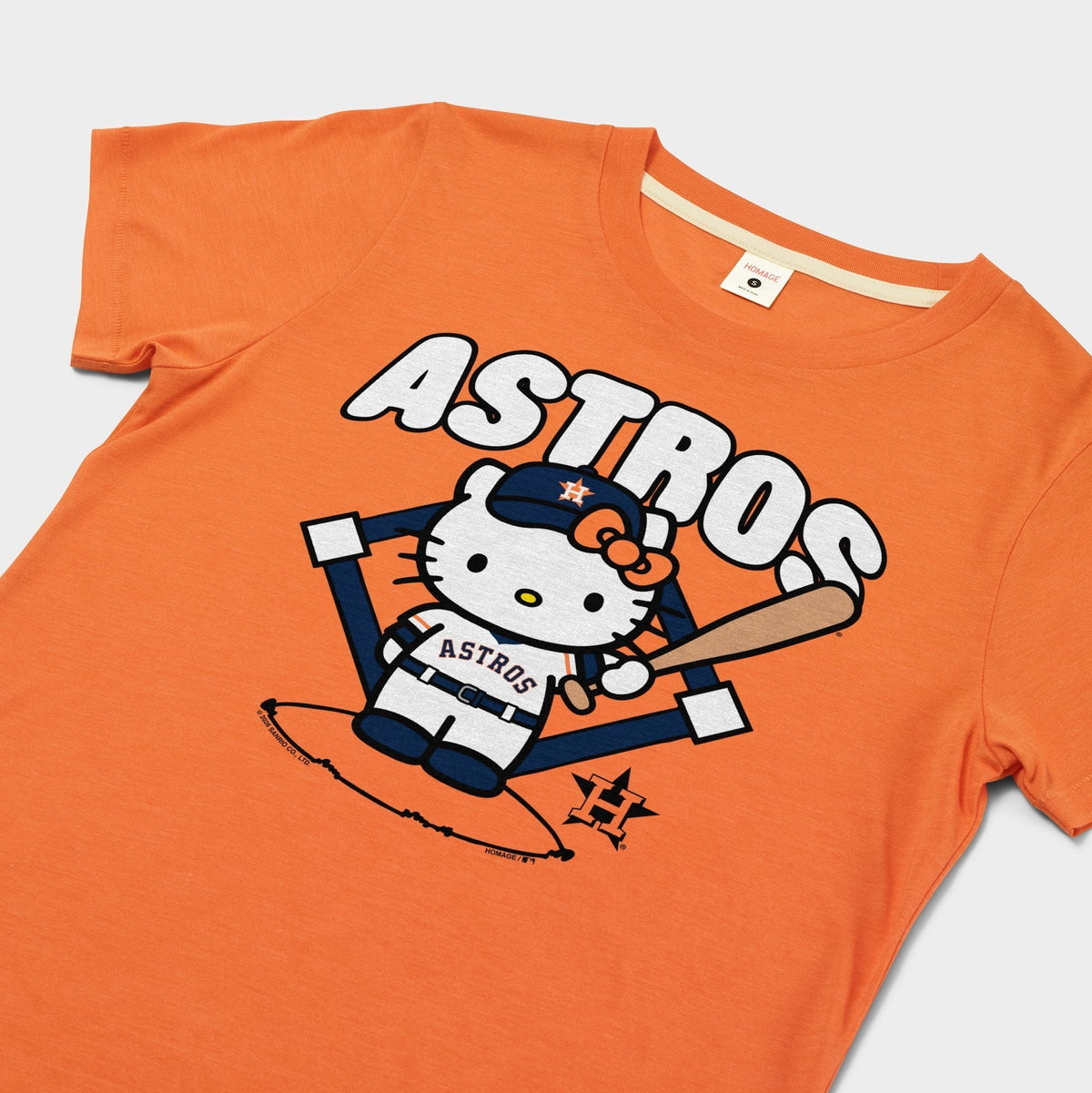 Hello Kitty x Houston Astros Batter Tee (Womens) Apparel HOMAGE