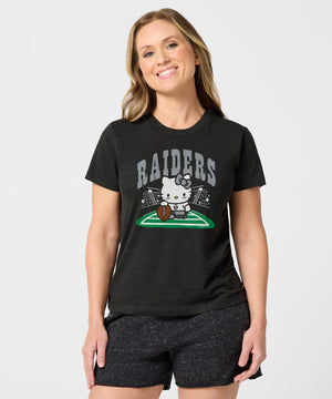 Hello Kitty x Las Vegas Raiders Holder Tee (Womens) Apparel HOMAGE