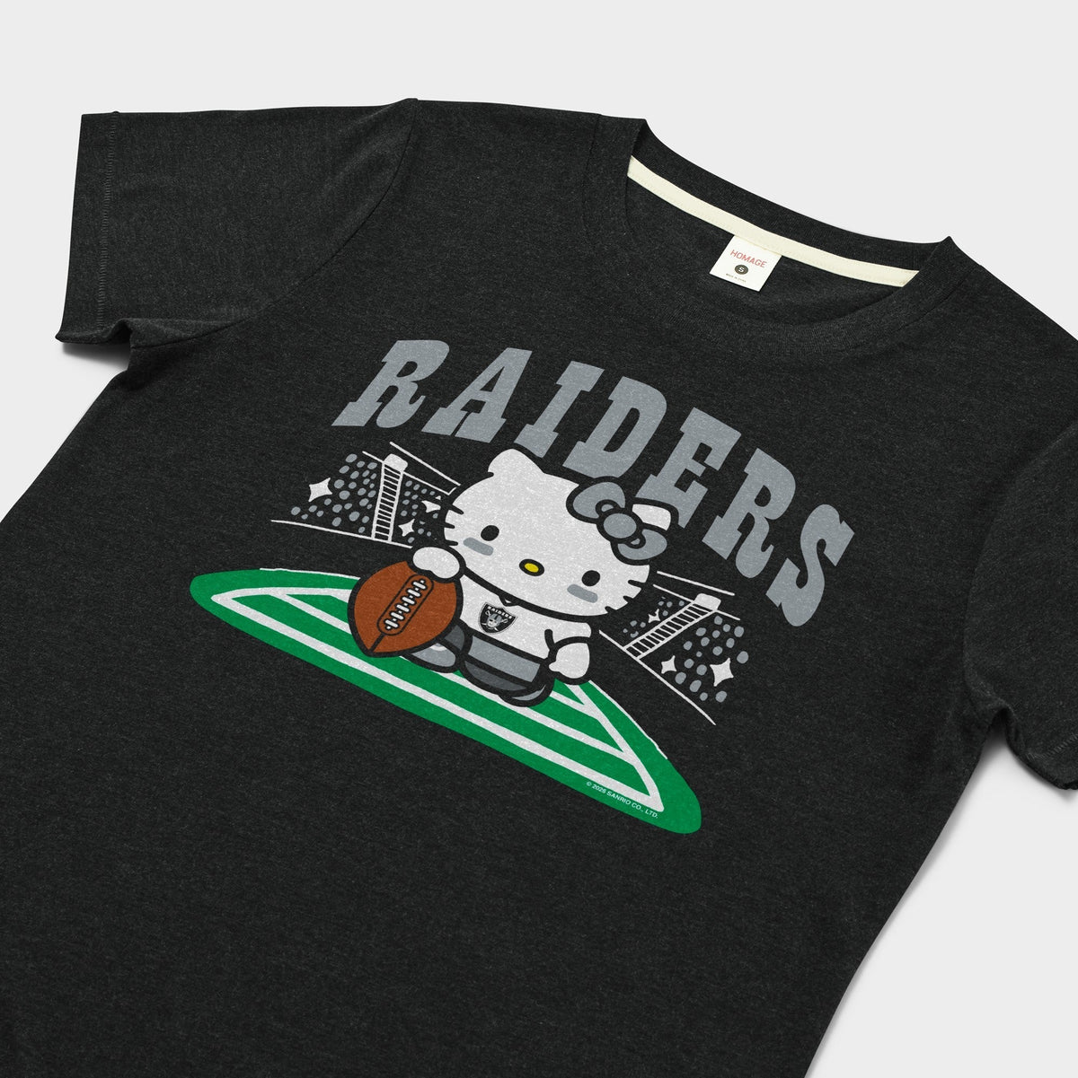 Hello Kitty x Las Vegas Raiders Holder Tee (Womens) Apparel HOMAGE