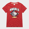 Hello Kitty x Los Angeles Angels Catch Tee (Womens) Apparel HOMAGE Red XS