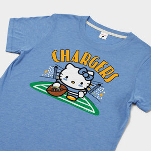 Hello Kitty x Los Angeles Chargers Snap Tee (Womens) Apparel HOMAGE