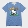 Hello Kitty x Los Angeles Chargers Snap Tee (Womens) Apparel HOMAGE Light Blue XS