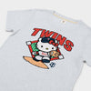 Hello Kitty x Minnesota Twins Throw Tee (Womens) Apparel HOMAGE
