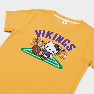 Hello Kitty x Minnesota Vikings Kickoff Tee (Womens) Apparel HOMAGE