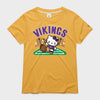 Hello Kitty x Minnesota Vikings Kickoff Tee (Womens) Apparel HOMAGE Gold XS