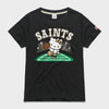 Hello Kitty x New Orleans Saints Touchdown Tee (Womens) Apparel HOMAGE Charcoal XS