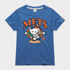 Hello Kitty x New York Mets Throw Tee (Womens) Apparel HOMAGE Royal Blue XS