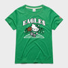 Hello Kitty x Philadelphia Eagles Retro Touchdown Tee (Womens) Apparel HOMAGE Green XS