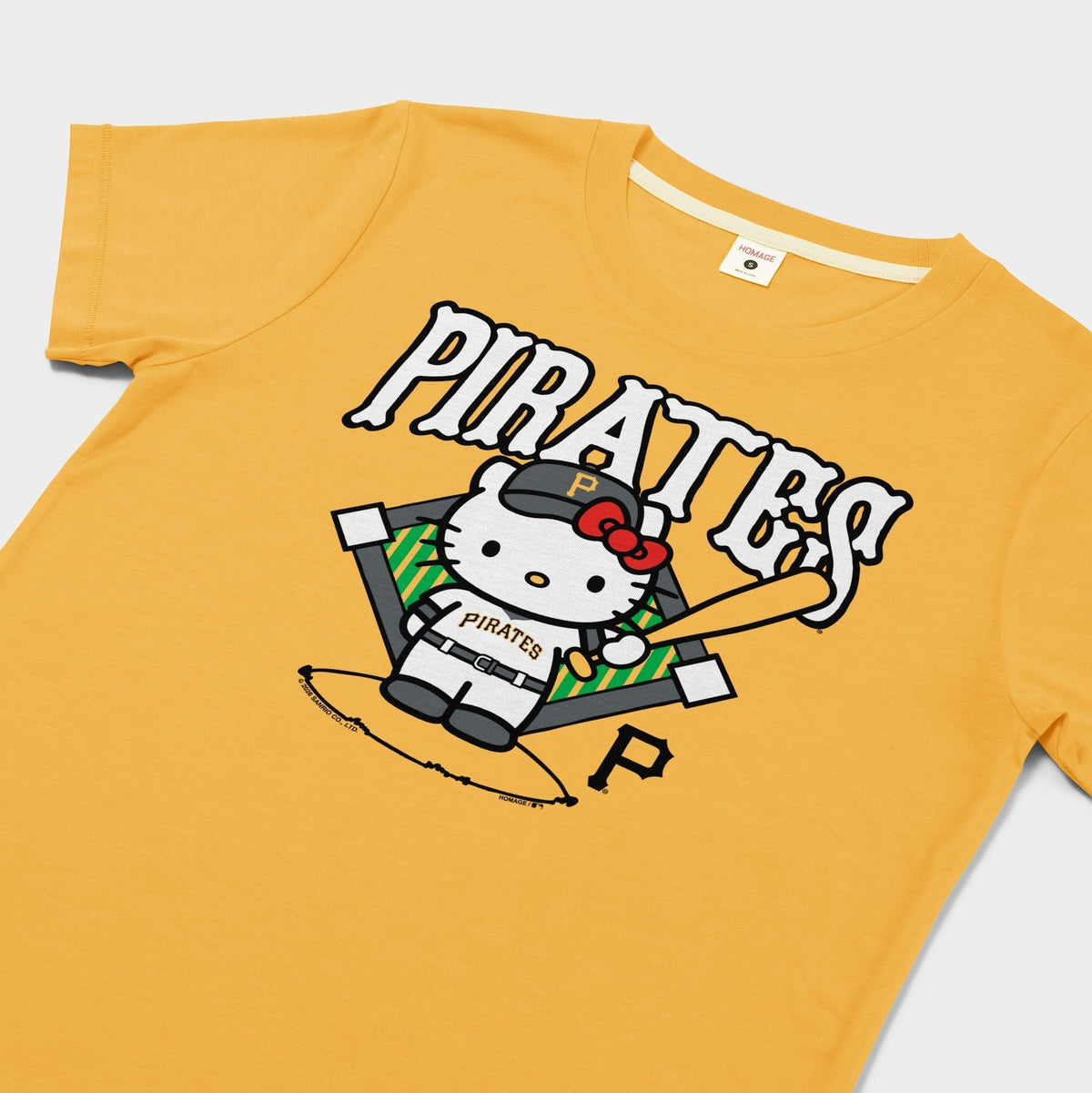 Hello Kitty x Pittsburgh Pirates Batter Tee (Womens) Apparel HOMAGE