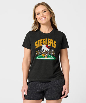 Hello Kitty x Pittsburgh Steelers Rush Tee (Womens) Apparel HOMAGE