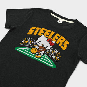 Hello Kitty x Pittsburgh Steelers Rush Tee (Womens) Apparel HOMAGE