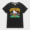 Hello Kitty x Pittsburgh Steelers Rush Tee (Womens) Apparel HOMAGE Charcoal XS