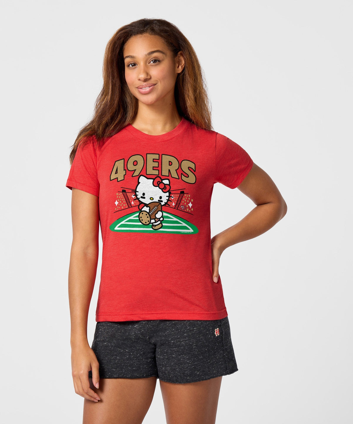 Hello Kitty x San Francisco 49ers Rush Tee (Womens) Apparel HOMAGE
