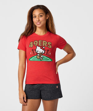 Hello Kitty x San Francisco 49ers Rush Tee (Womens) Apparel HOMAGE