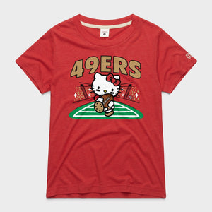 Hello Kitty x San Francisco 49ers Rush Tee (Womens) Apparel HOMAGE Red XS