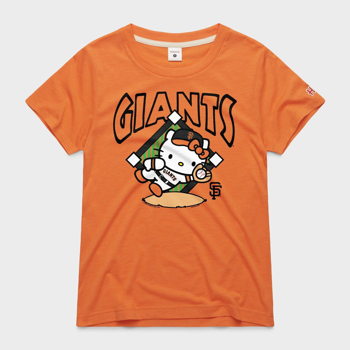 Hello Kitty x San Francisco Giants Catch Tee (Womens) Apparel HOMAGE Orange XS