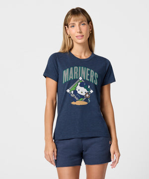 Hello Kitty x Seattle Mariners Catch Tee (Womens) Apparel HOMAGE