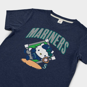 Hello Kitty x Seattle Mariners Catch Tee (Womens) Apparel HOMAGE