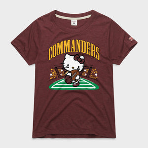 Hello Kitty x Washington Commanders Rush Tee (Womens) Apparel HOMAGE Wine XS
