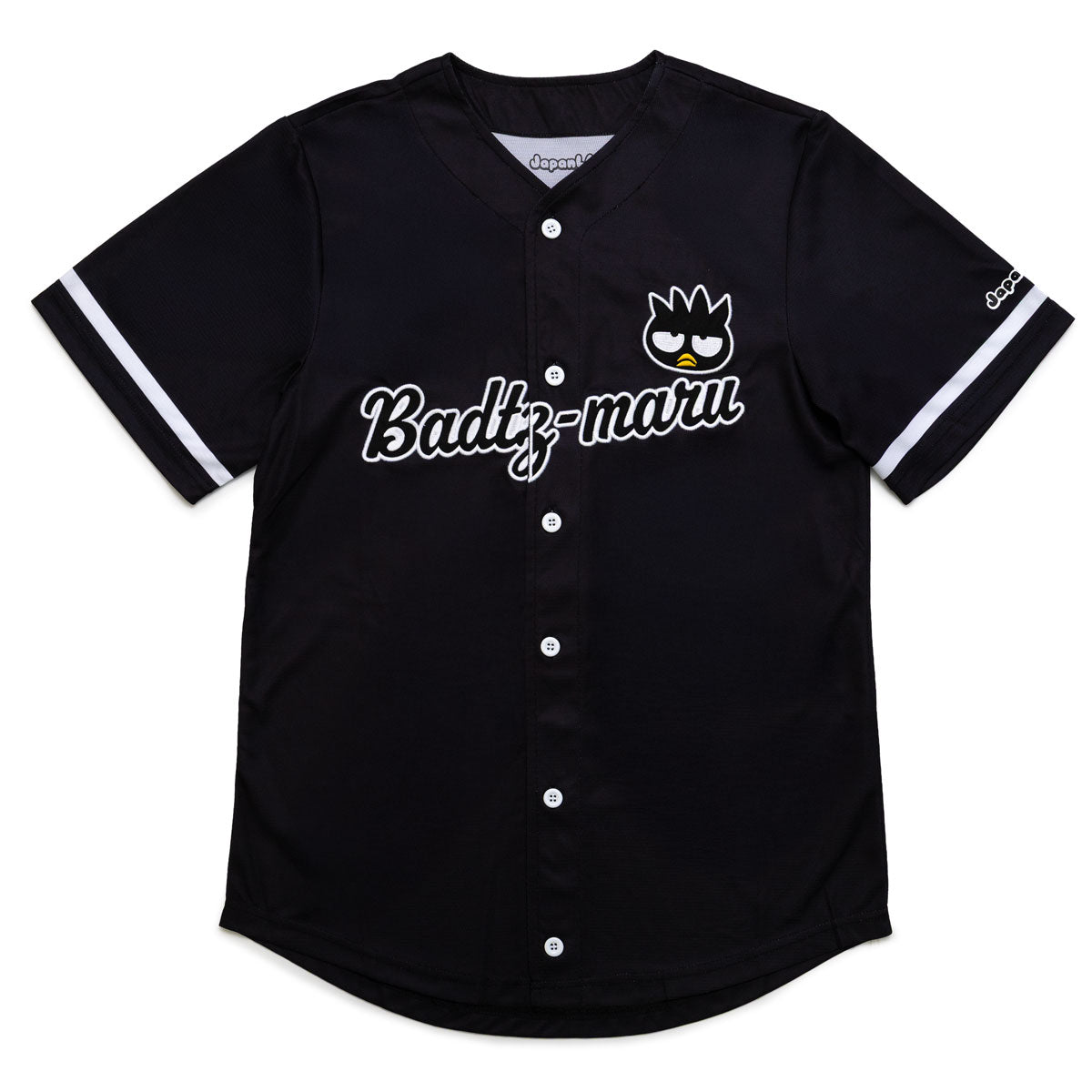 Badtz-maru x JapanLA Baseball Jersey (Black) Apparel JapanLA
