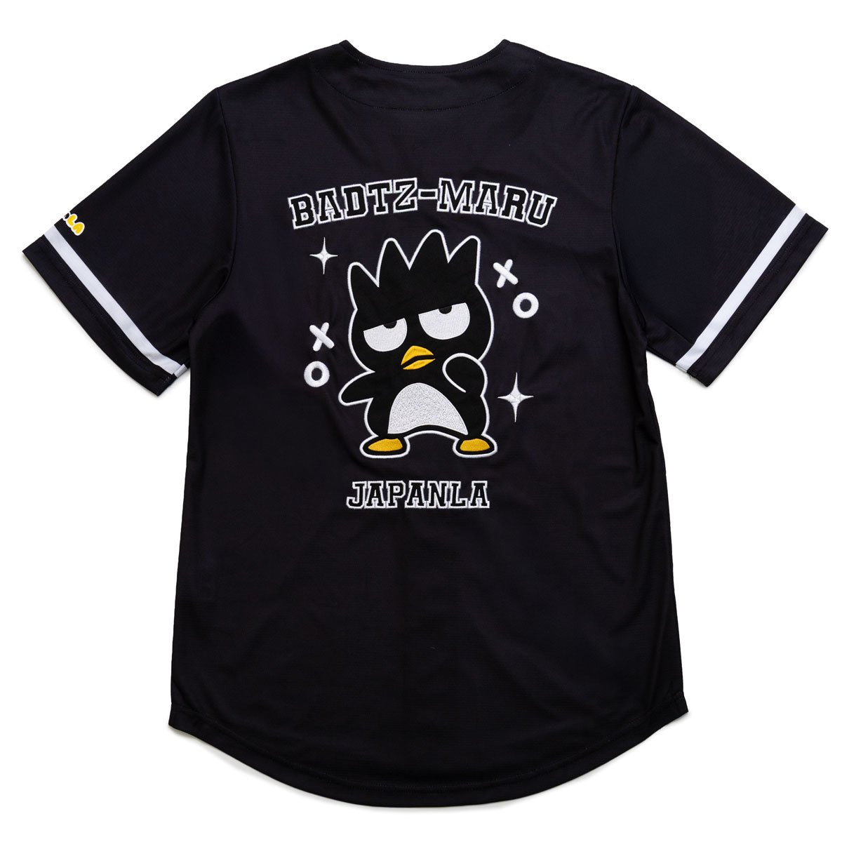 Badtz-maru x JapanLA Baseball Jersey (Black) Apparel JapanLA