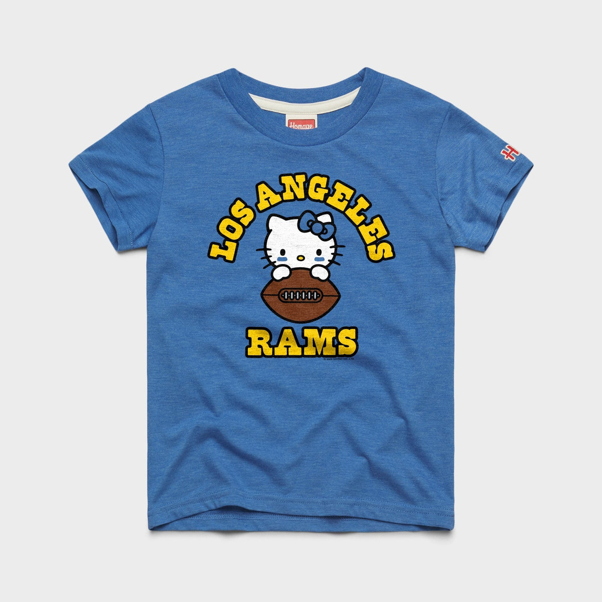 Hello Kitty x Los Angeles Rams Tee (Youth) Apparel HOMAGE Royal Blue Y2