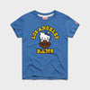 Hello Kitty x Los Angeles Rams Tee (Youth) Apparel HOMAGE Royal Blue Y2