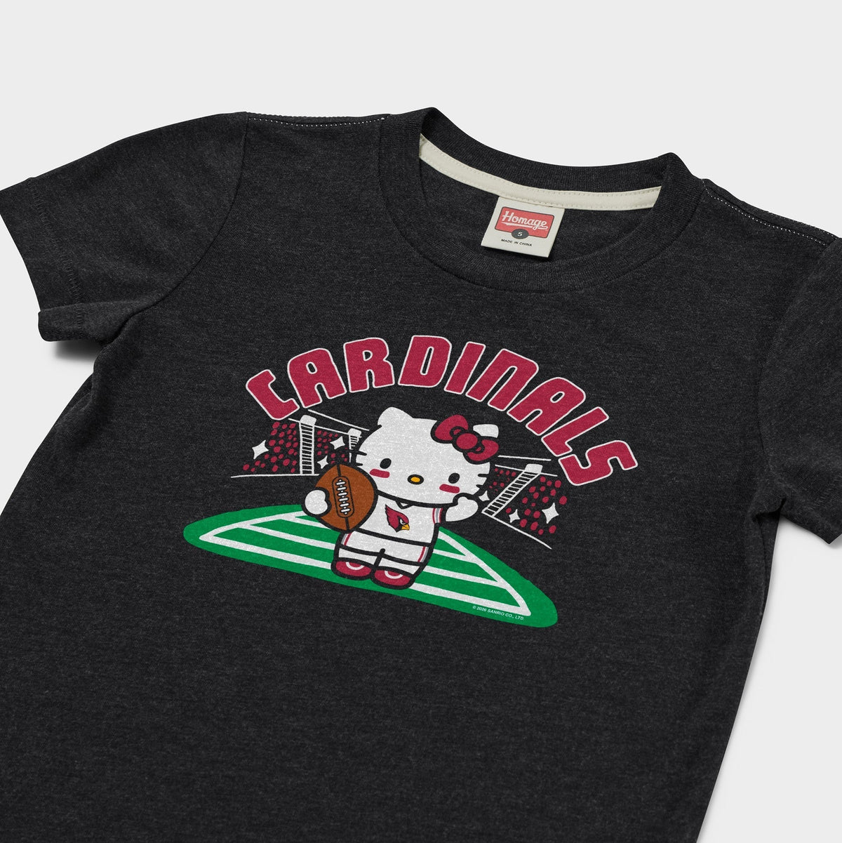 Hello Kitty x Arizona Cardinals Football Tee (Youth) Apparel HOMAGE
