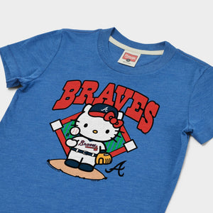 Hello Kitty x Atlanta Braves Toss Tee (Youth) Apparel HOMAGE