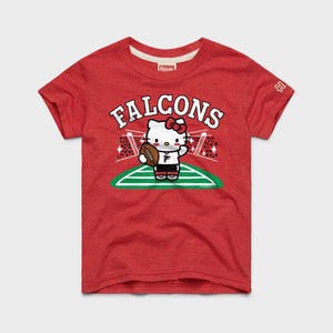 Hello Kitty x Atlanta Falcons Football Tee (Youth) Apparel HOMAGE Red Y2