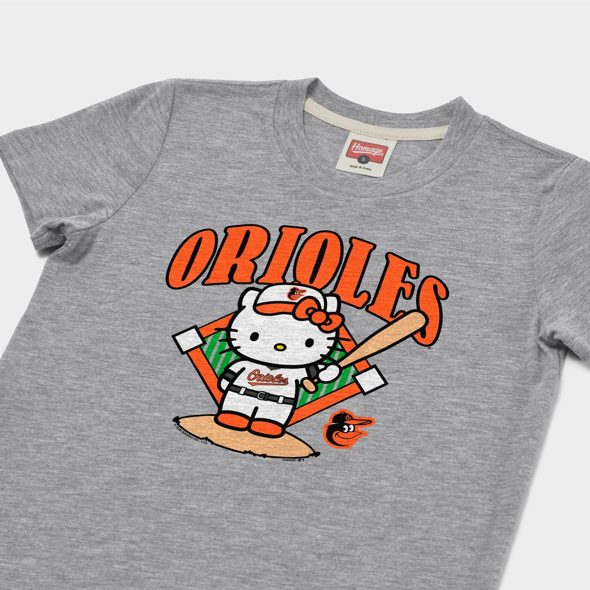 Hello Kitty x Baltimore Orioles Batter Tee (Youth) Apparel HOMAGE