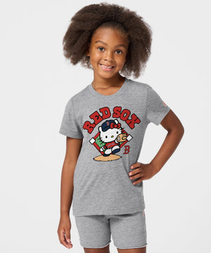Hello Kitty x Boston Red Sox Throw Tee (Youth) Apparel HOMAGE