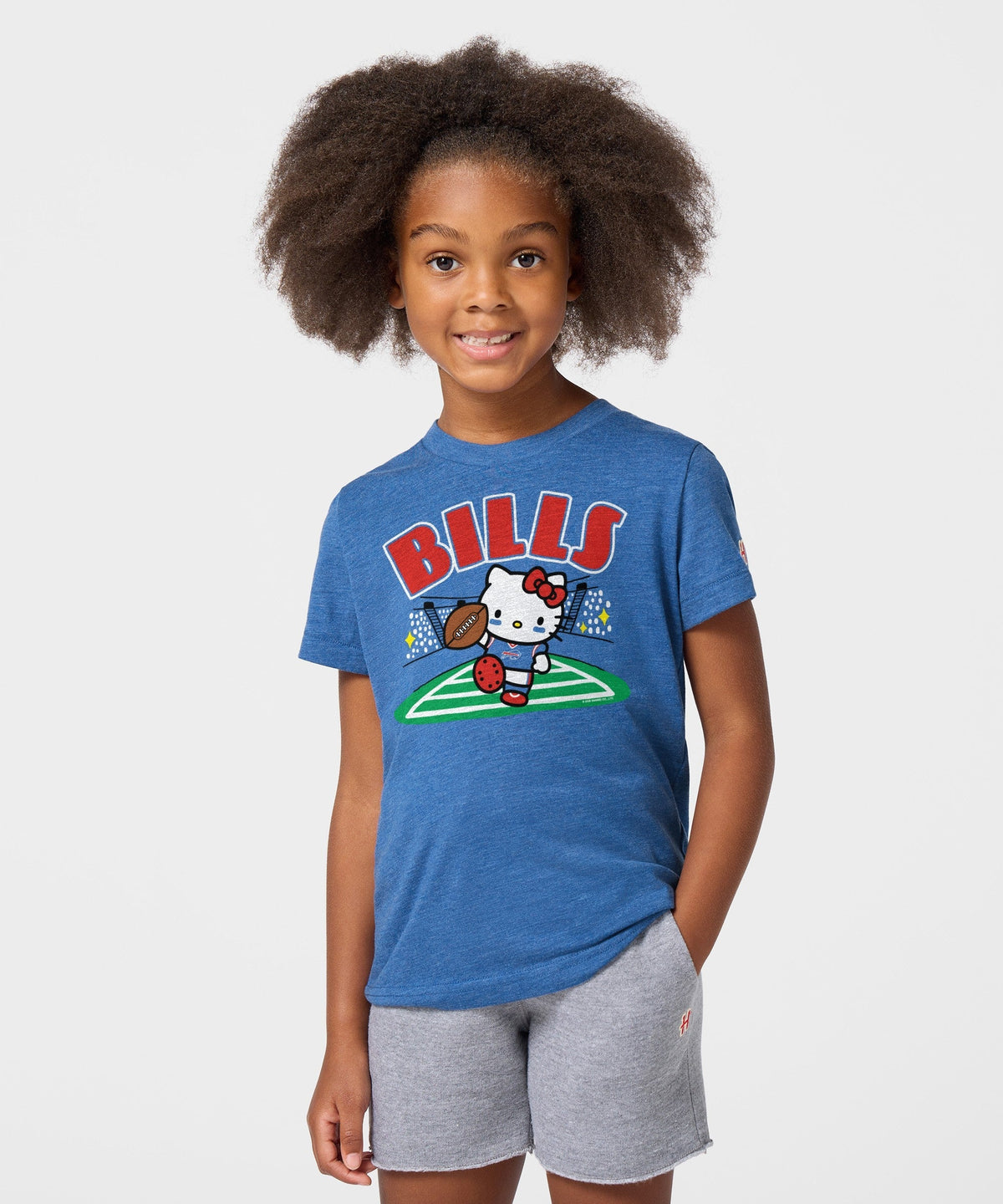 Hello Kitty x Buffalo Bills Touchdown Tee (Youth) Apparel HOMAGE