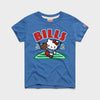 Hello Kitty x Buffalo Bills Touchdown Tee (Youth) Apparel HOMAGE Royal Blue Y2