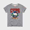 Hello Kitty x Chicago Cubs Pitch Tee (Youth) Apparel HOMAGE Grey Y2