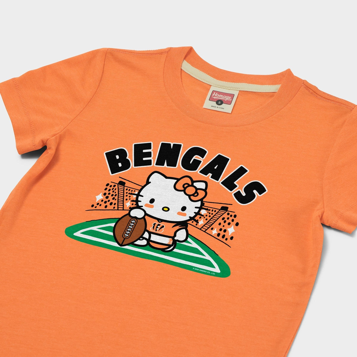 Hello Kitty x Cincinnati Bengals Holder Tee (Youth) Apparel HOMAGE