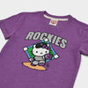 Hello Kitty x Colorado Rockies Throw Tee (Youth) Apparel HOMAGE