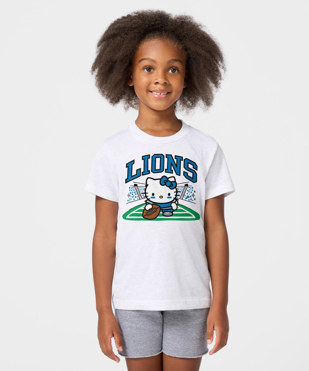 Hello Kitty x Detroit Lions Snap Tee (Youth) Apparel HOMAGE