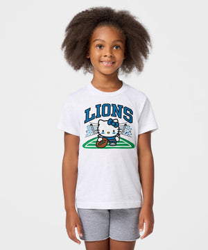 Hello Kitty x Detroit Lions Snap Tee (Youth) Apparel HOMAGE