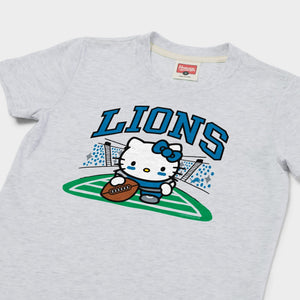 Hello Kitty x Detroit Lions Snap Tee (Youth) Apparel HOMAGE