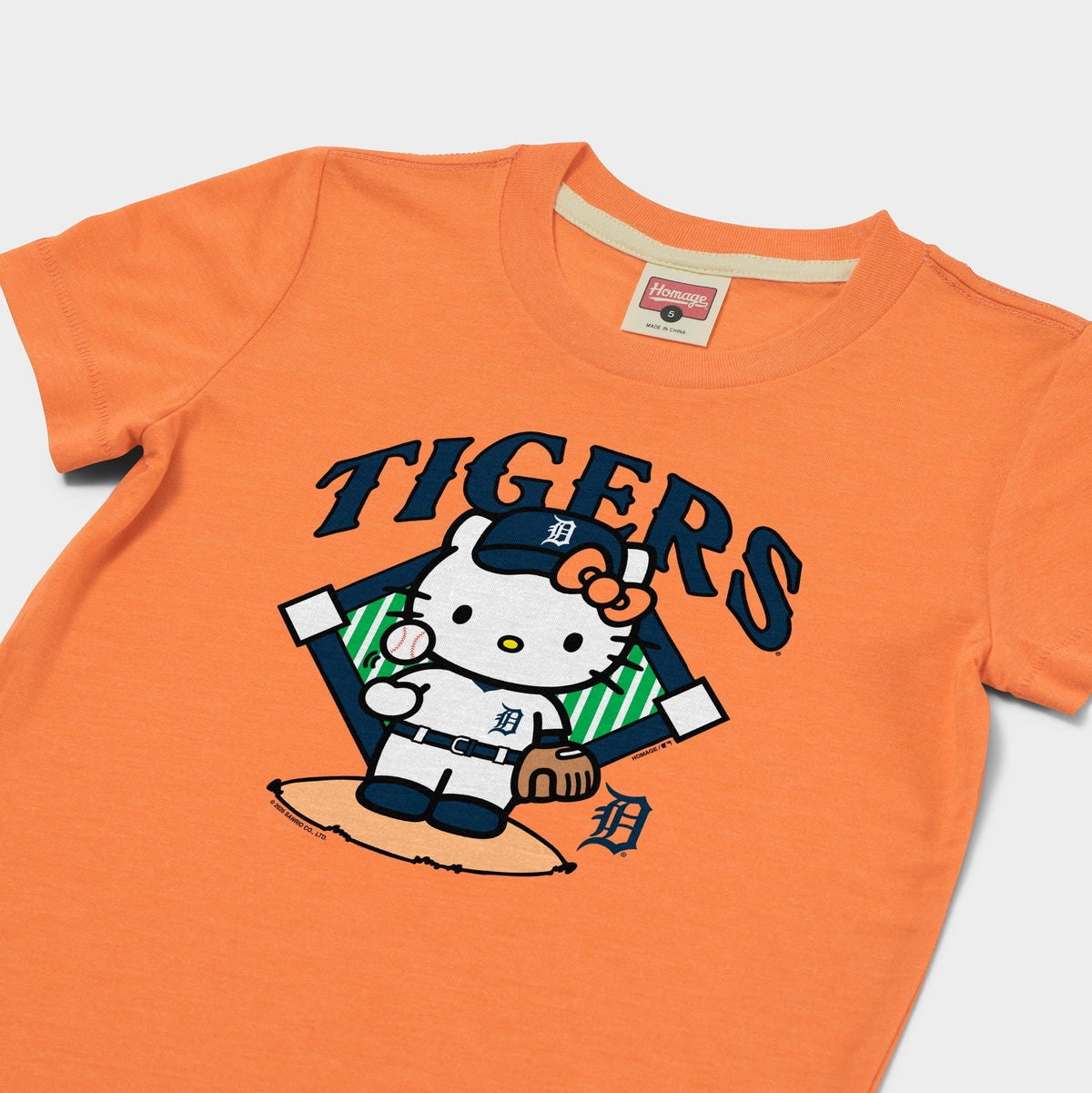 Hello Kitty x Detroit Tigers Toss Tee (Youth) Apparel HOMAGE