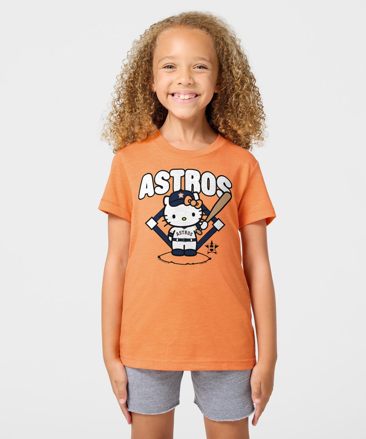 Hello Kitty x Houston Astros Batter Tee (Youth) Apparel HOMAGE
