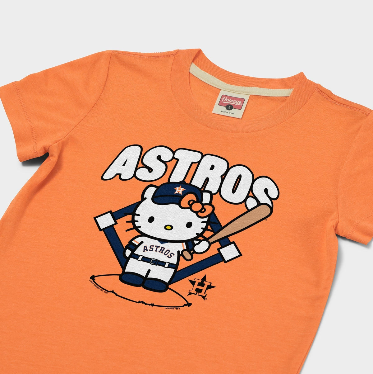 Hello Kitty x Houston Astros Batter Tee (Youth) Apparel HOMAGE